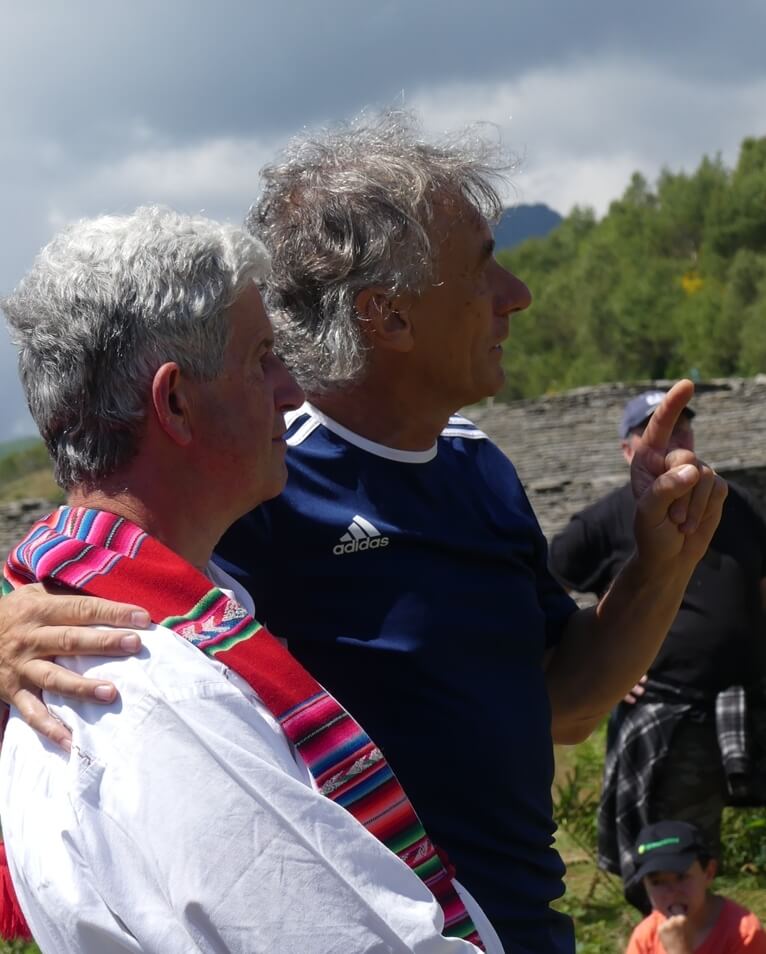 Don Gaudenzio Martini con Pier Franco Midali