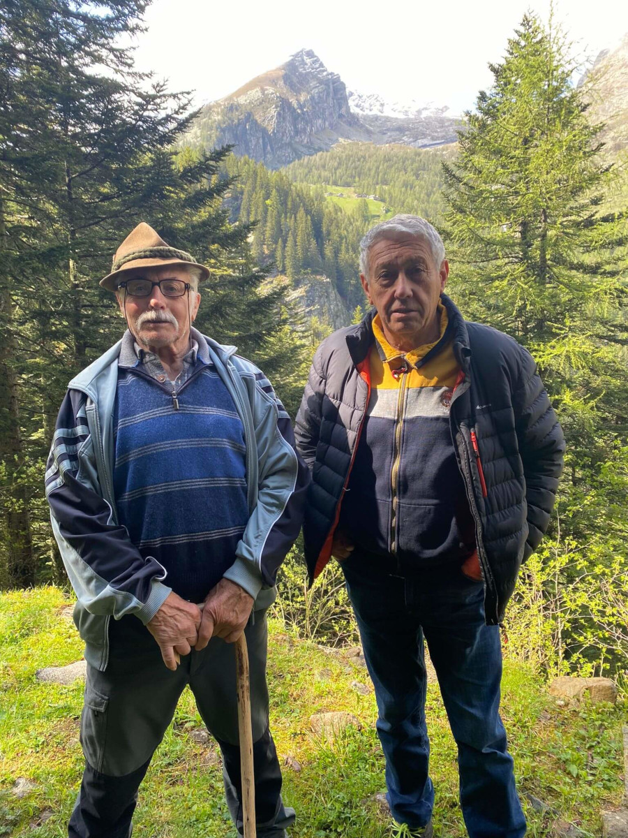 Mario Galletti e Felice Darioli a San Bernardo