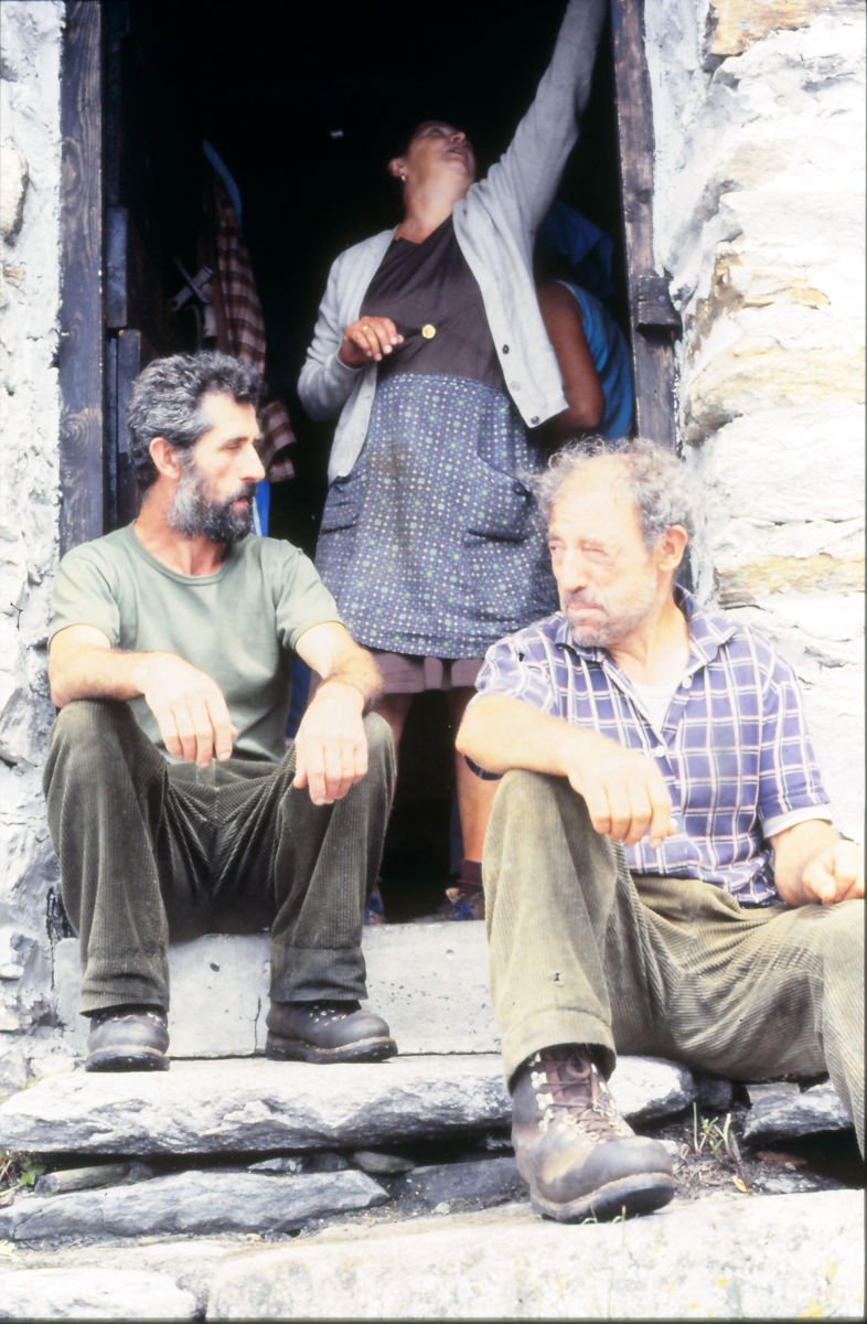 Natale e Giuseppe Chiarinotti con Caterina Negri 1987