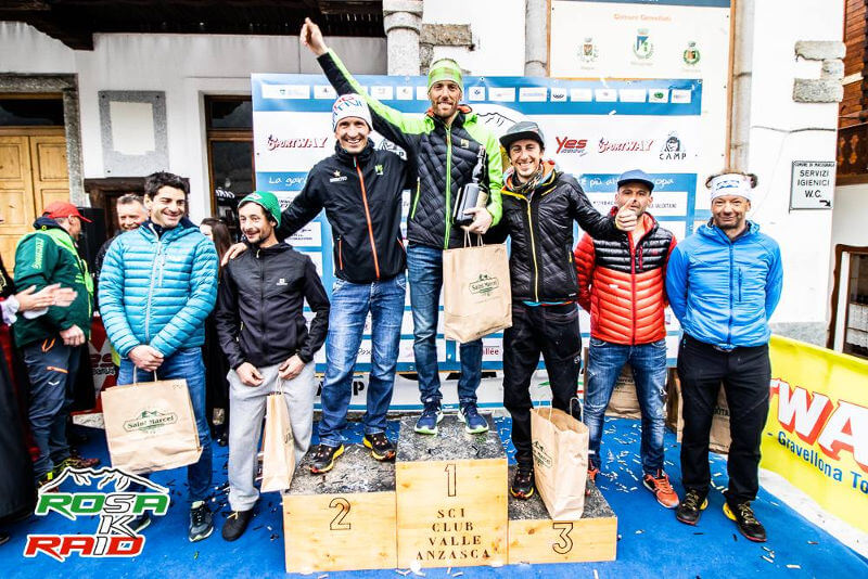 Rosa Ski Raid 2019, podio maschile