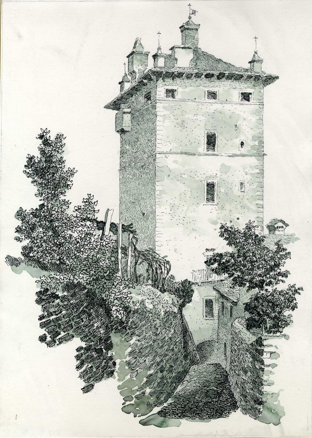Disegno Di Don Luigi Arioli   Padre Rosminiano
