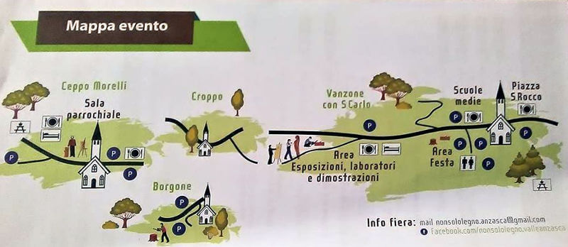 Non solo legno 2019, mappa